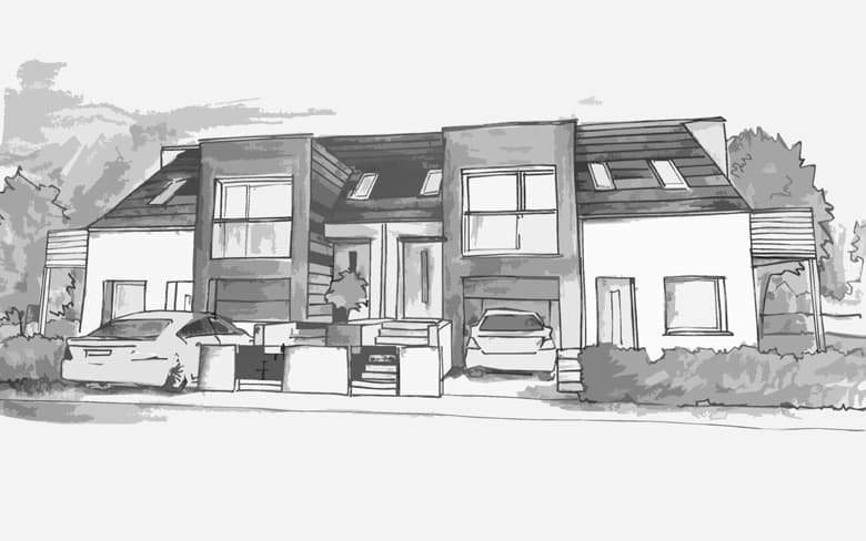 Budynek Iwiny - widok główny